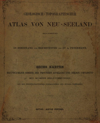 Nan Madol - Geologisch-Topographischer Atlas von Neu-Seeland