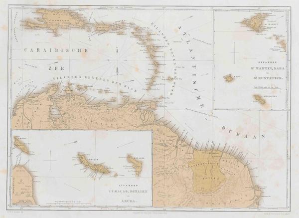 Generale Verzamelkaart der Nederlandsche Westindische Bezittingen