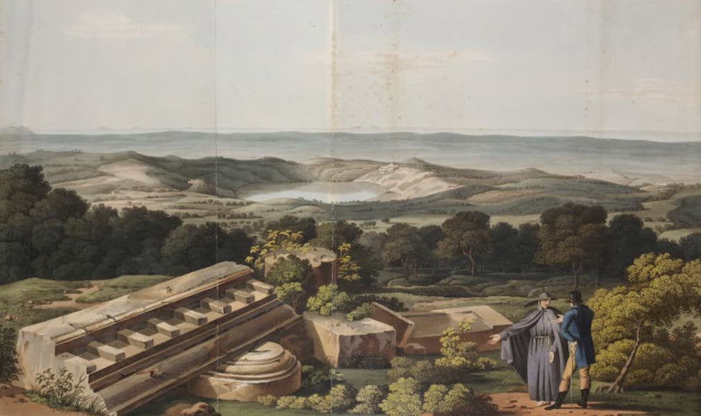 Grecian Remains in Italy - View from the summit of Monte Cavo (1812)