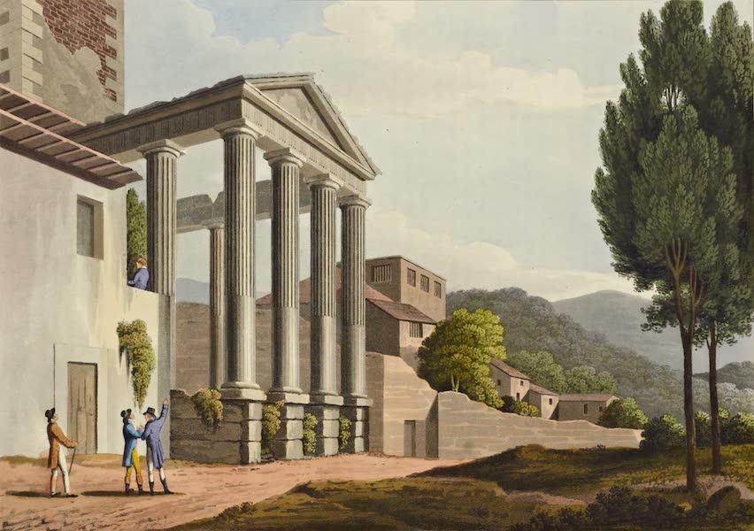 Grecian Remains in Italy - Remains of the Temple of Hercules at Cora (1812)