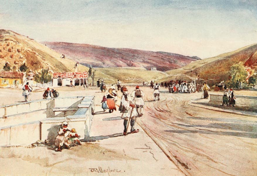 Greece Painted and Described - The Stadion at Athens (1906)