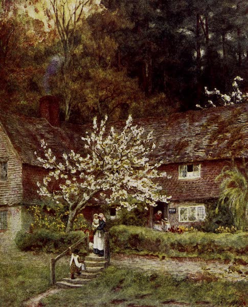 Happy England Painted and Described - Cherry-tree Cottage, Chiddingfold (1909)