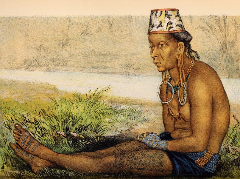Head-Hunters of Borneo - A Tring Priestess (1882)