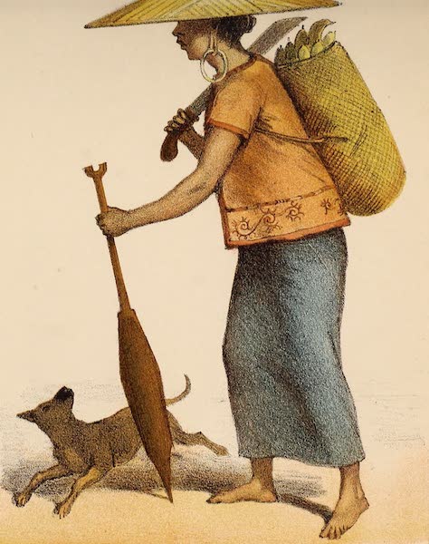 Head-Hunters of Borneo - Long-Wai Woman returning home (1882)