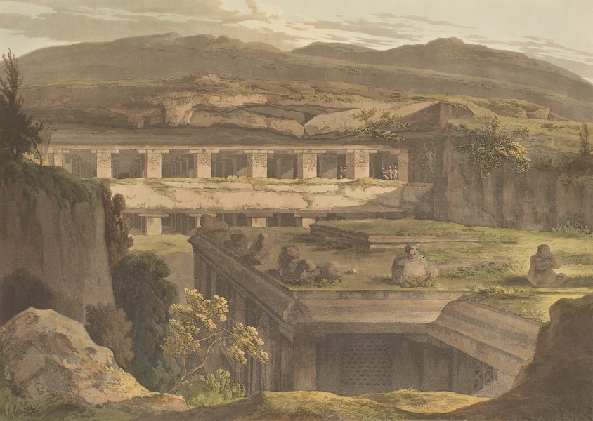 Hindoo Excavations in the Mountain of Ellora - Das âvatâra (1803)