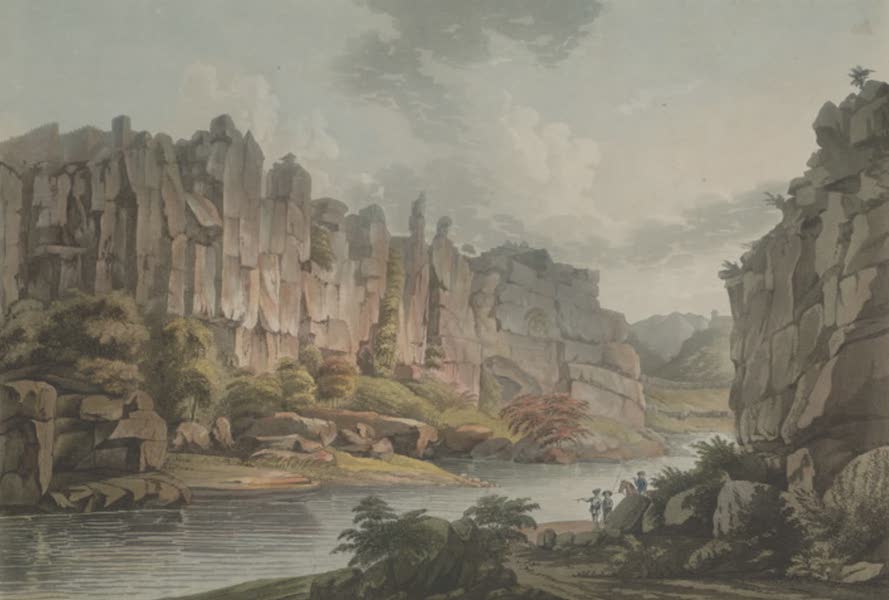 Hindoostan Scenery - View within the Northern Entrance of Gundecotta Pass (1799)