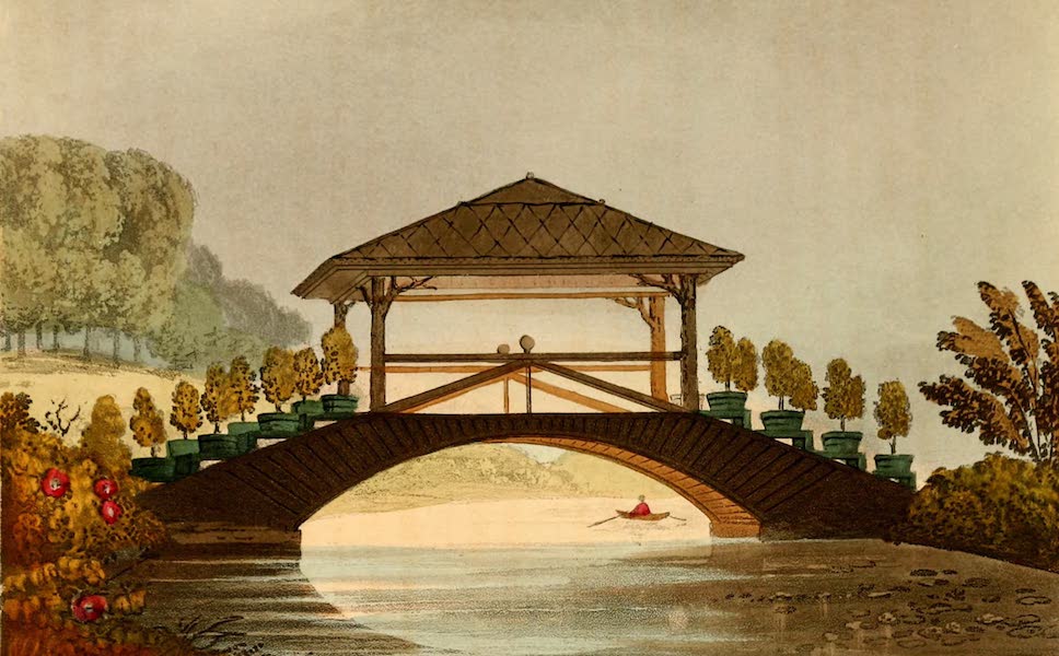Hints on Ornamental Gardening - A Rustic Bridge (1823)
