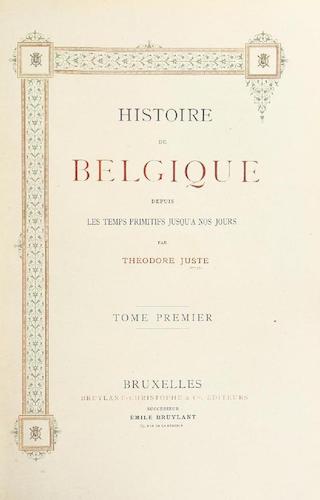 Histoire de Belgique Vol. 1