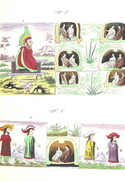 Historia de las Indias de Nueva Espana y Islas de Tierra Firme Atlas - Trat: 2 - Lamina 1 (1880)