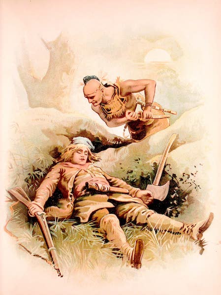 Historical Stories of American Pioneer Life - The Prairie - Mahtonee Surprises the Sleeping Sentinel (1897)