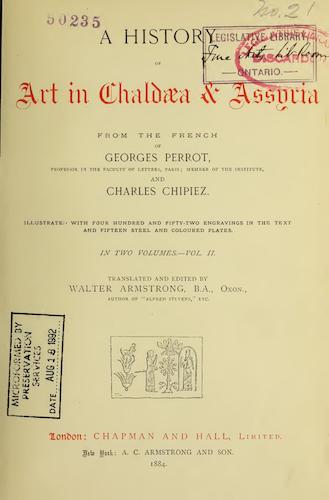 History of Art in Sardinia, Judaea, Syria, and Asia Minor Vol. 2 (1890)