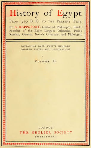 Archaeology - History of Egypt, Chaldea, Syria, Babylonia and Assyria Vol. 11