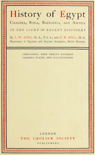 History of Egypt, Chaldea, Syria, Babylonia and Assyria Vol. 13 (1904)