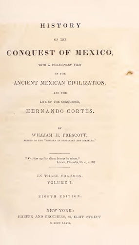 New World - History of the Conquest of Mexico Vol. 1