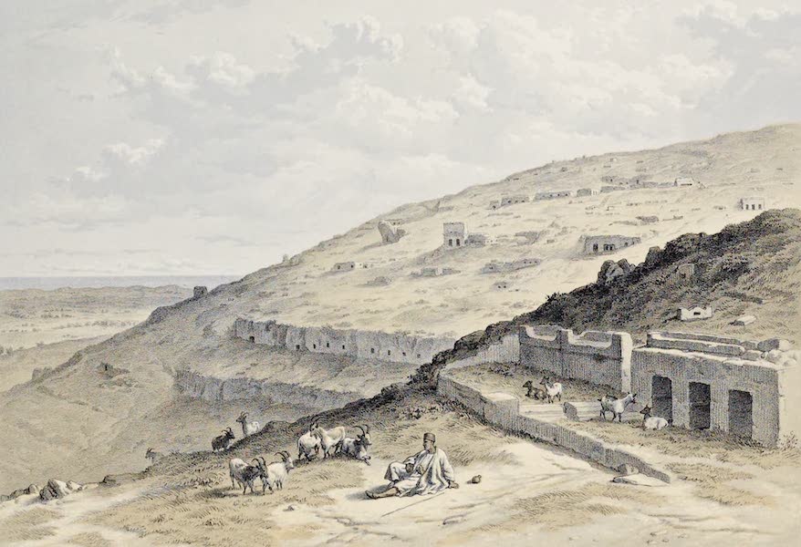 History of the Recent Discoveries at Cyrene - General View of One of the Hills in the Northern Necropolis of Cyrene (1864)