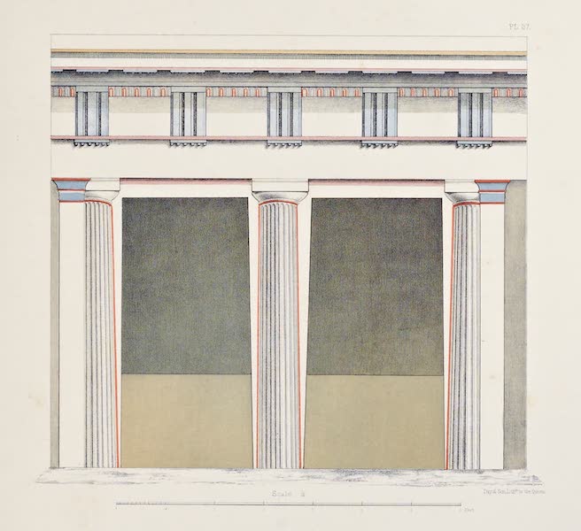 Elevation of the Internal Facade of a Tomb in the Western Necropolis of Cyrene