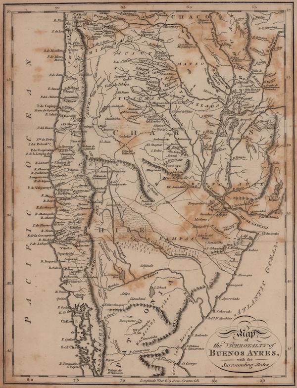 Map of the Viceroyalty of Buenos Ayres, with the Surrounding States