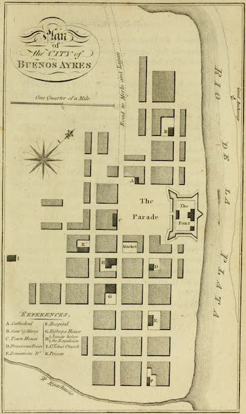 History of the Viceroyalty of Buenos Ayres - Plan of the City of Buenos Ayres (1807)