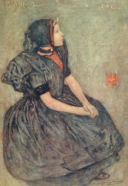 Holland, by Nico Jungman - A Zeeland Girl (1904)