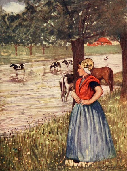 Holland, by Nico Jungman - A Peasant Girl of Goes (1904)