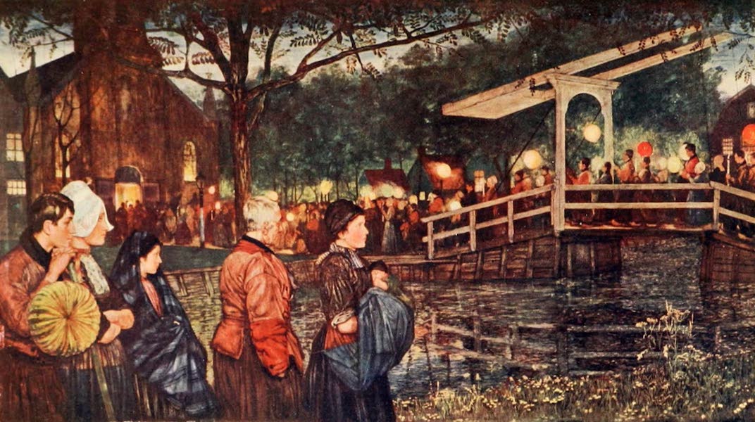 Holland, by Nico Jungman - Religious Procession [I] (1904)
