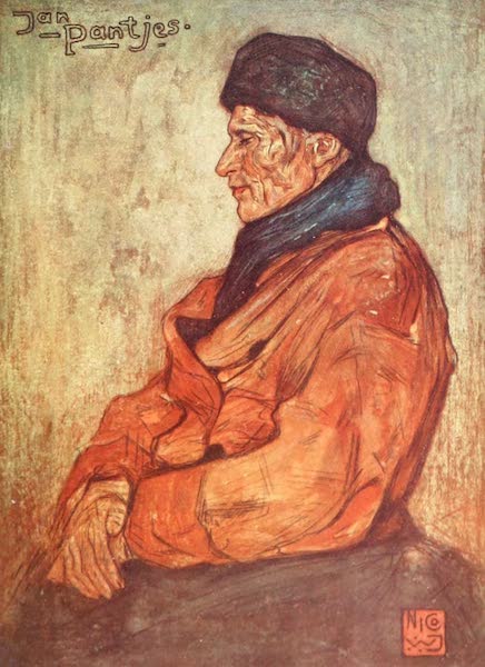 Holland, by Nico Jungman - An Old Fisherman (1904)
