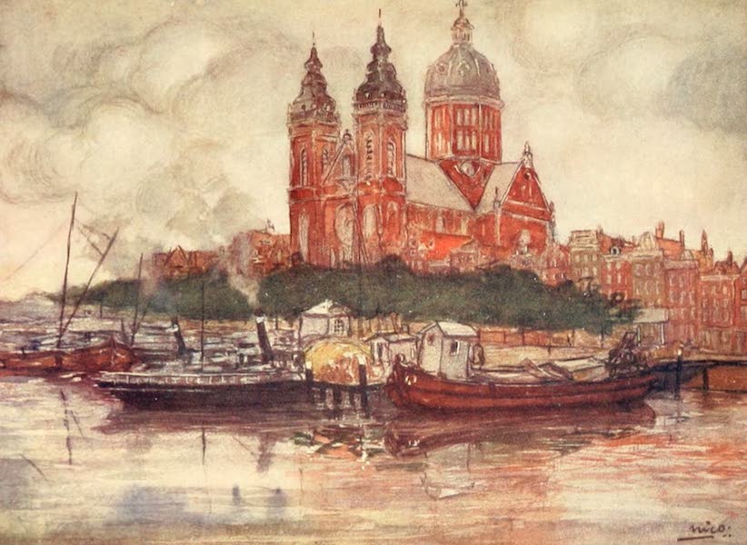 Holland, by Nico Jungman - St. Nicholas' Church, Amsterdam (1904)