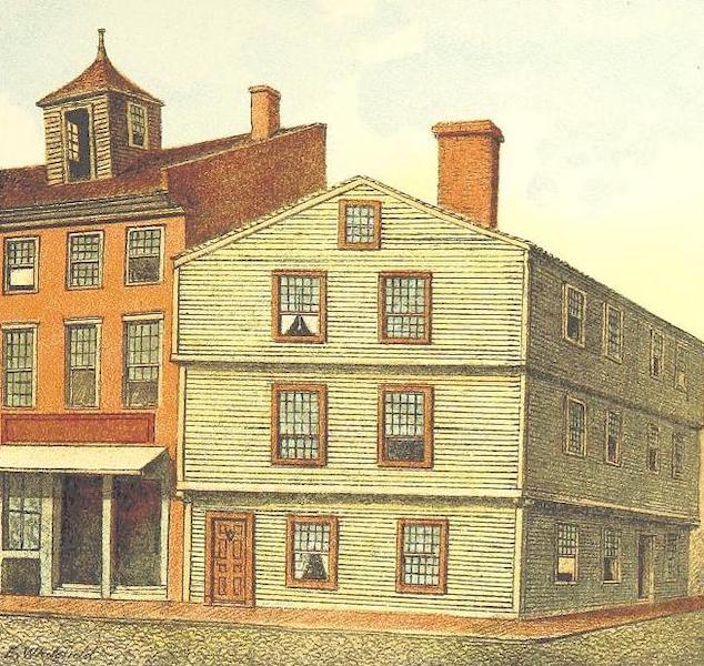Homes of our Forefathers in Boston - Sun Tavern as it was Originally (1889)