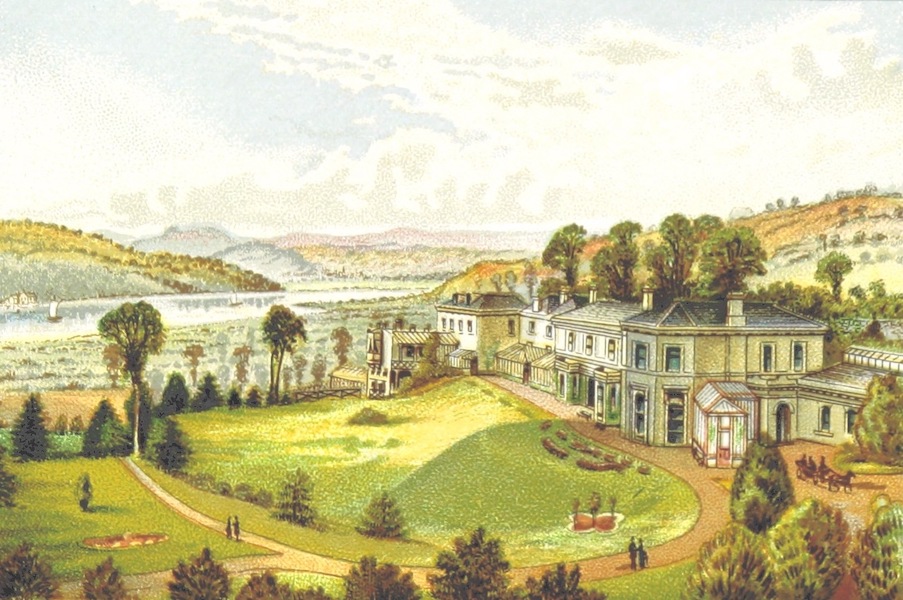 Illustrated Guide to Torquay and Neighbourhood - C. F. Carpenter's Health Resort - View Looking from the Terrace and Grounds Looking South (1884)