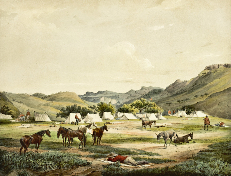 Illustrated Notes of an Expedition through Mexico and California - Fourth of July Camp (1852)