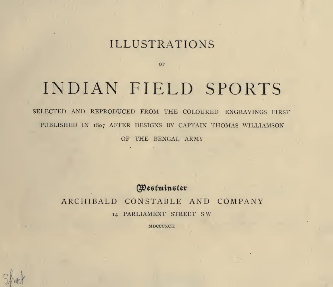 Bombay - Illustrations of Indian Field Sports