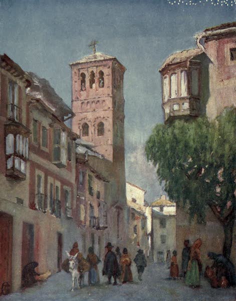 In the Track of Moors - Toledo - A Street Scene (1905)