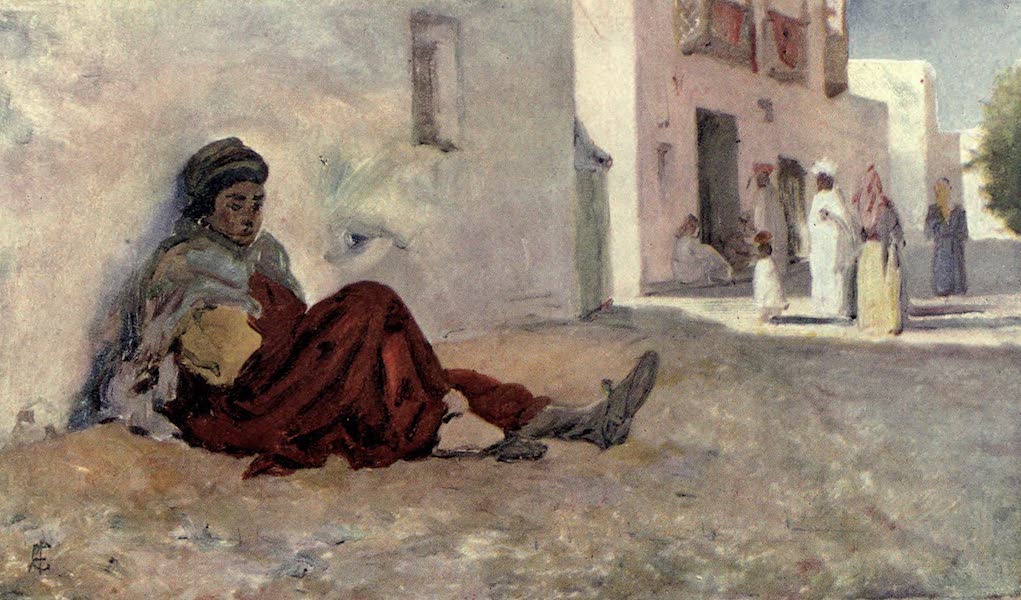 In the Track of Moors - A Street in Biskra (1905)