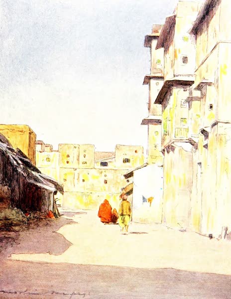 India by Mortimer Menpes - A Street in Jeypore (1905)