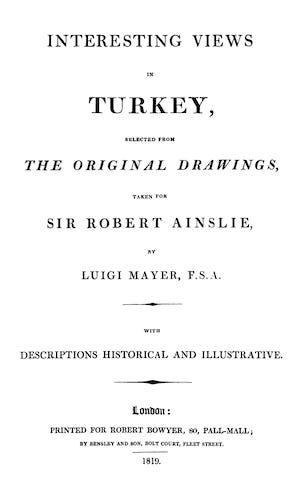 Aquatint & Lithography - Interesting Views in Turkey