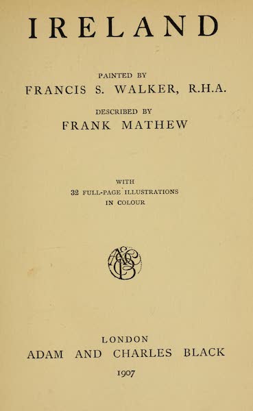 Ireland Painted and Described - Title Page (1907)