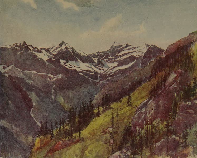Italy - Looking down the Val Formazza (1913)