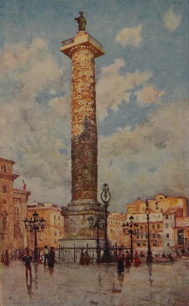 Italy - Column of Marcus Aurelius, Rome (1913)