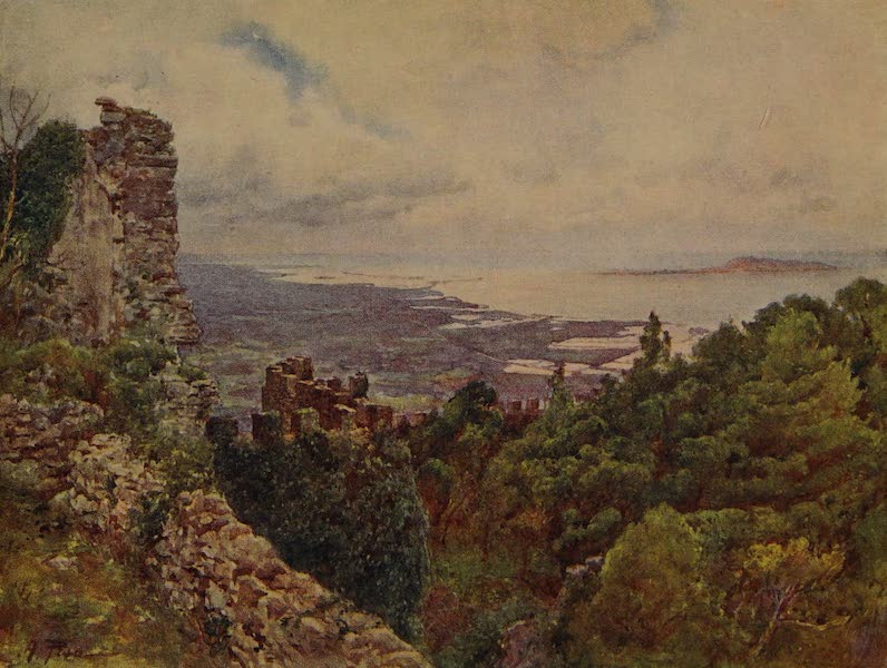 Italy - Coast near Trapani and Island of Aigousa, scene of the Roman Naval Victory, 242 B.C. (1913)