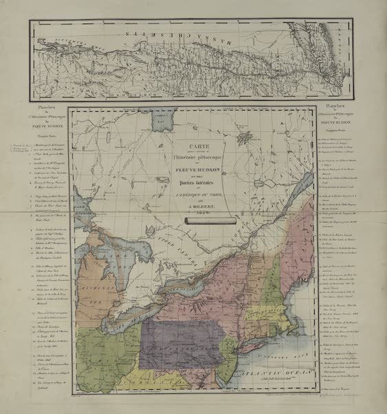 Carte pour servir a l'Iteneraire Pittoresque de Fleuve de Hudson