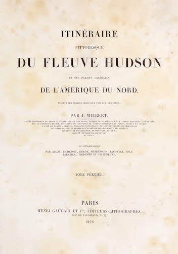 Itineraire Pittoresque du Fleuve Hudson Vol. 1 (1828)