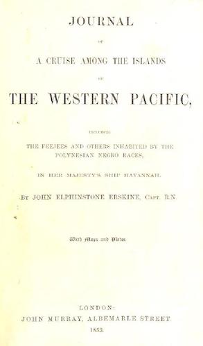 Sailing - Journal of a Cruise Among the Islands of the Western Pacific