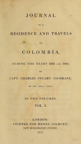 Aquatint & Lithography - Journal of a Residence in Colombia Vol. 1