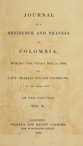 Aquatint & Lithography - Journal of a Residence in Colombia Vol. 2