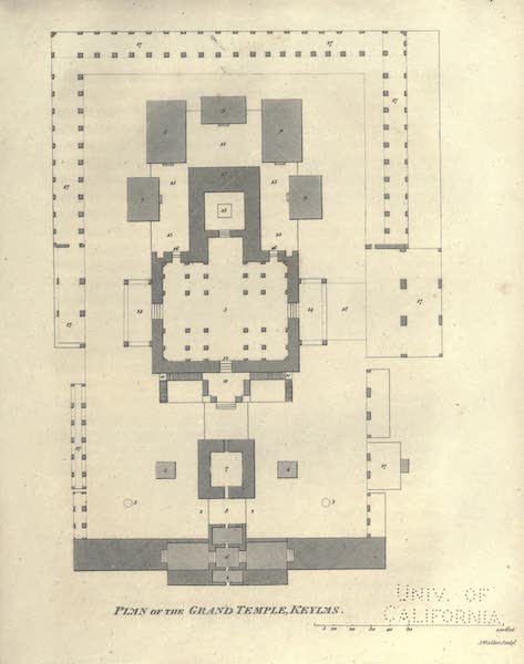 Journal of a Route Across India - Plan of the Grand Temple (1819)