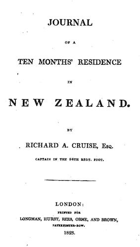 Journal of a Ten Months' Residence in New Zealand (1823)