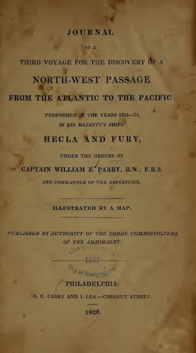 Journal of a Third Voyage for the Discovery of a Northwest Passage