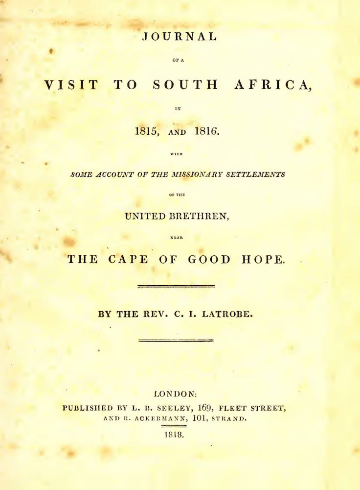 Aquatint & Lithography - Journal of a Visit to South Africa