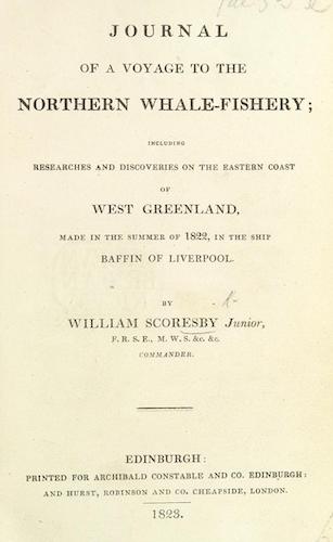 Sailing - Journal of a Voyage to the Northern Whale-Fishery