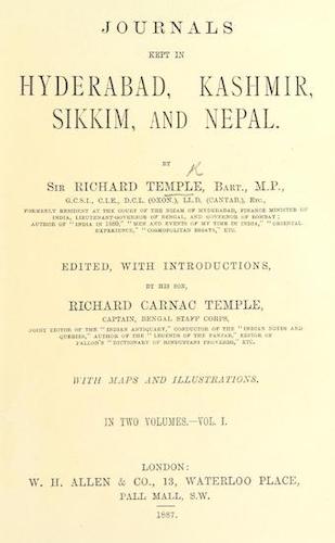 Madras - Journals Kept in Hyderabad, Kashmir, Sikkim, and Nepal Vol. 1